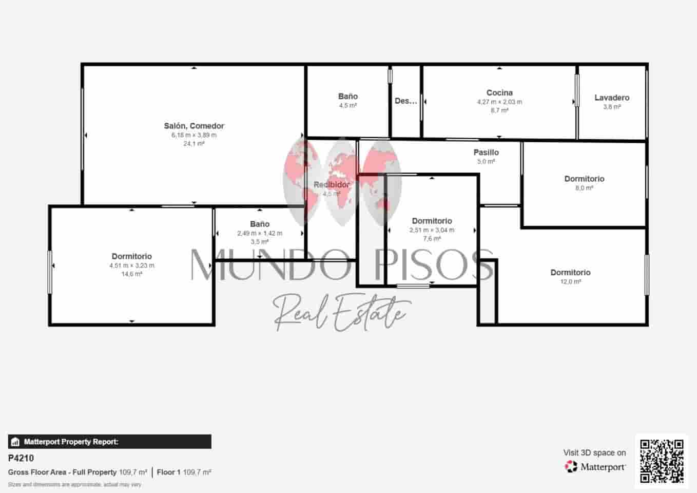 4 quarto Apartamento para venda em Palma de Mallorca - 460 000 € (Ref: 9981544)