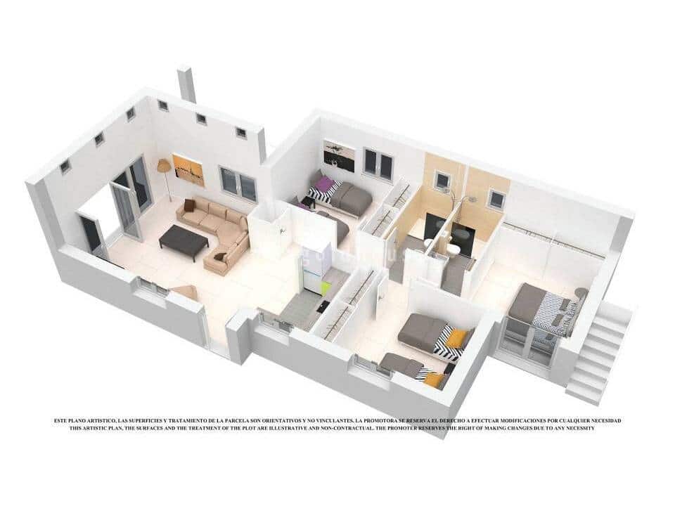 3 bedroom Villa for sale in Los Alcazares with pool - € 397,650 (Ref: 10007117)