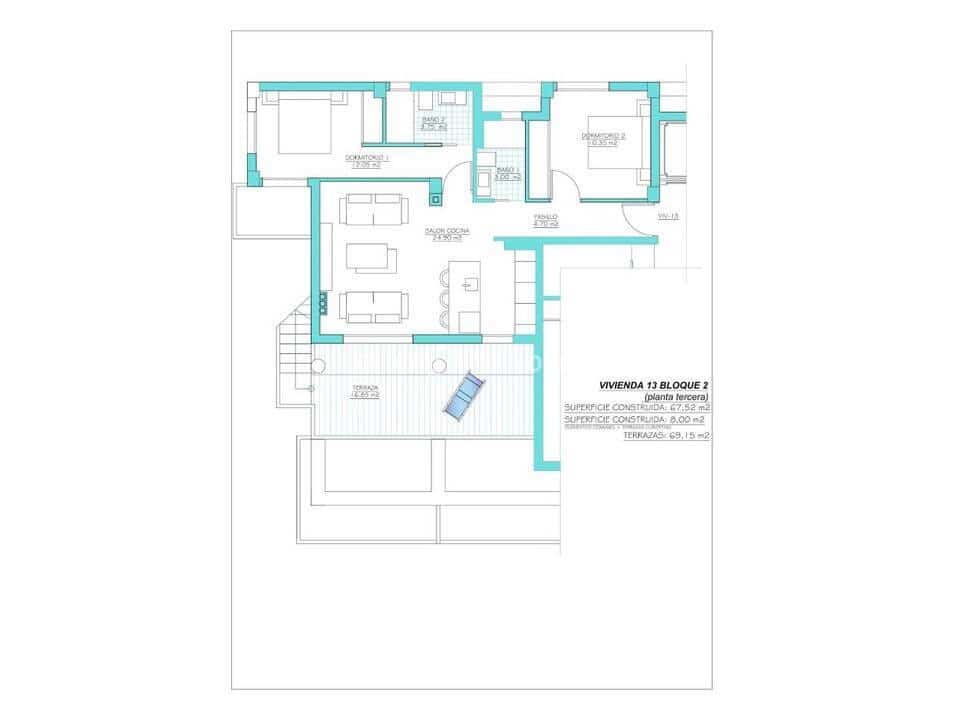 2 Zimmer Apartment zu verkaufen in Torre-Pacheco mit Pool - 388.900 € (Ref: 9452981)