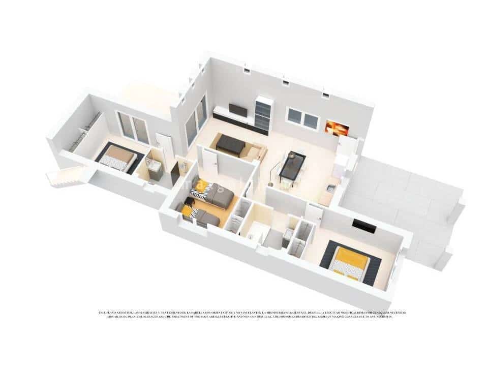 Chalet de 3 habitaciones en Los Alcázares en venta con piscina - 382.500 € (Ref: 9747449)