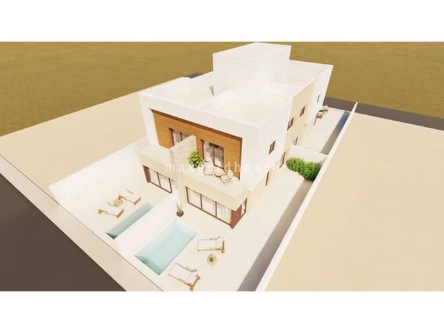 3 chambre Villa/Maison Semi-Mitoyenne à vendre à Santiago de la Ribera, San Javier avec piscine - 376 500 € (Ref: 9999890)