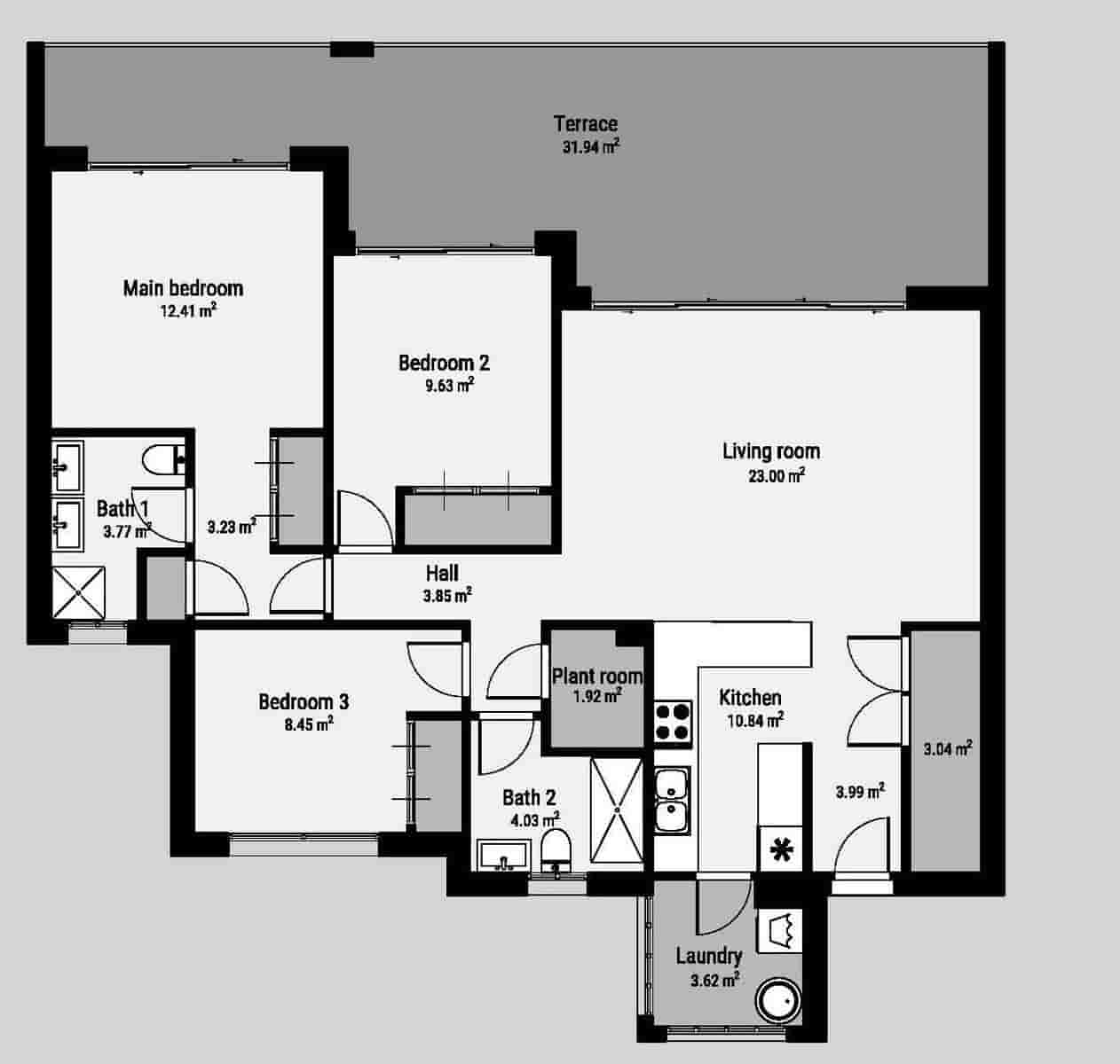 3 bedroom Apartment for sale in Bel-Air with pool garage - € 645,000 (Ref: 10040732)