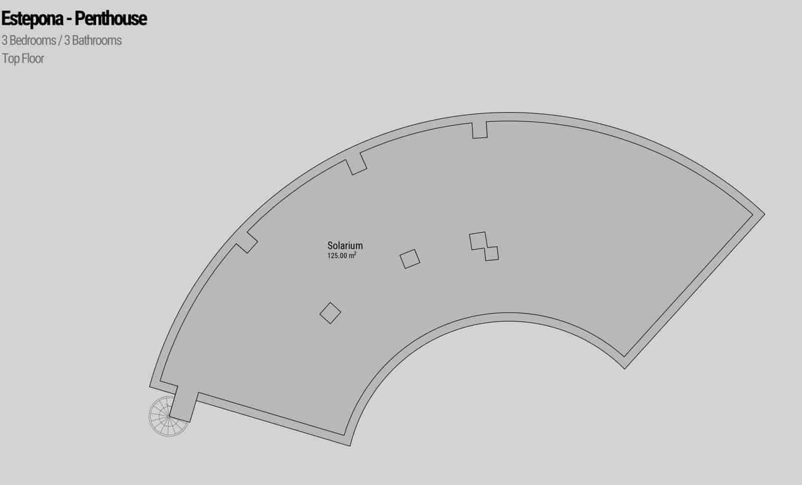 3 soveværelse Penthouse til salg i Costalita med swimmingpool garage - € 1.149.000 (Ref: 9217248)