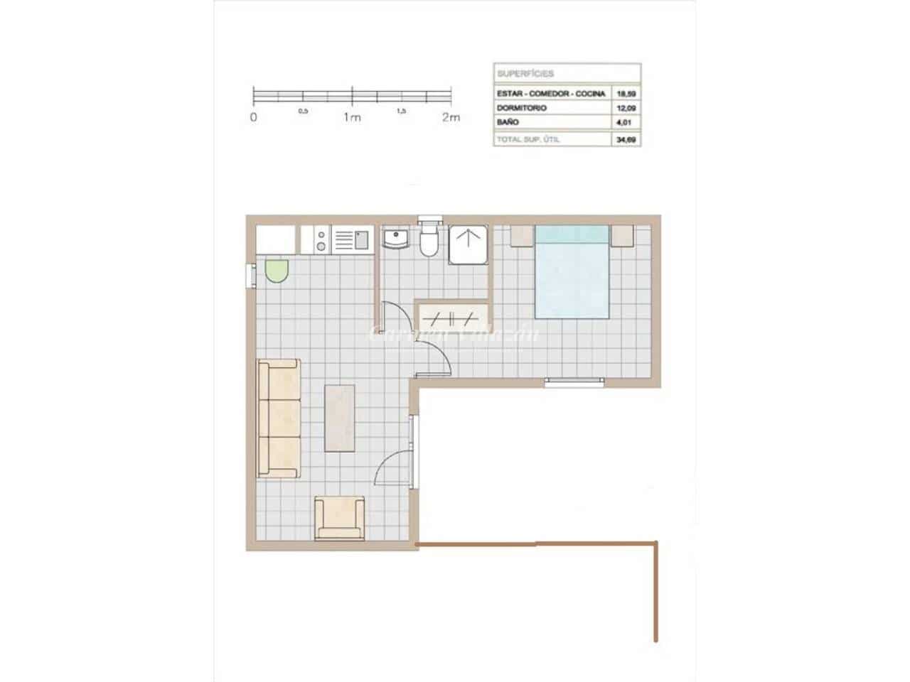 1 sovrum Lägenhet till salu i Caleta de Fuste med pool - 165 000 € (Ref: 10046334)