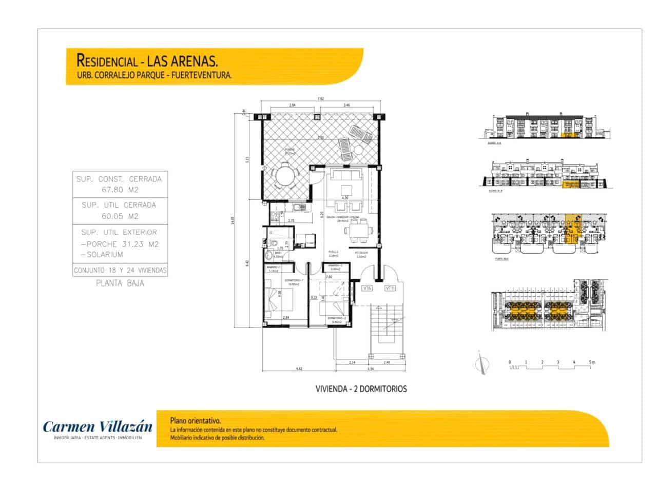 2 soverom Leilighet til salgs i Corralejo med svømmebasseng garasje - € 249 000 (Ref: 9487938)
