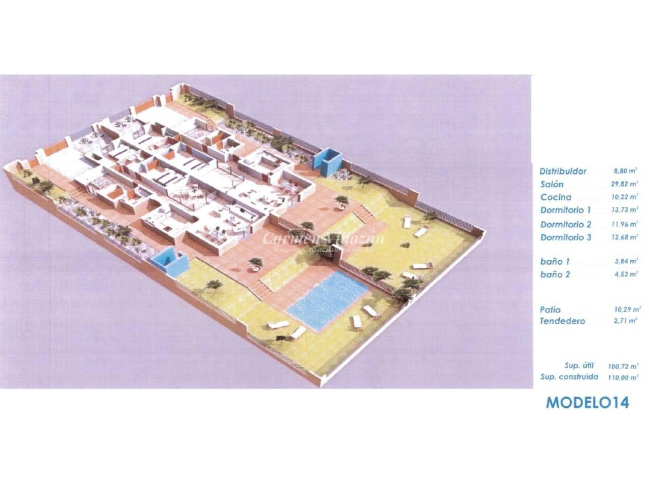 3 makuuhuone Huvila myytävänä paikassa Caleta de Fuste mukana uima-altaan 
autotalli - 399 000 € (Ref: 9542871)