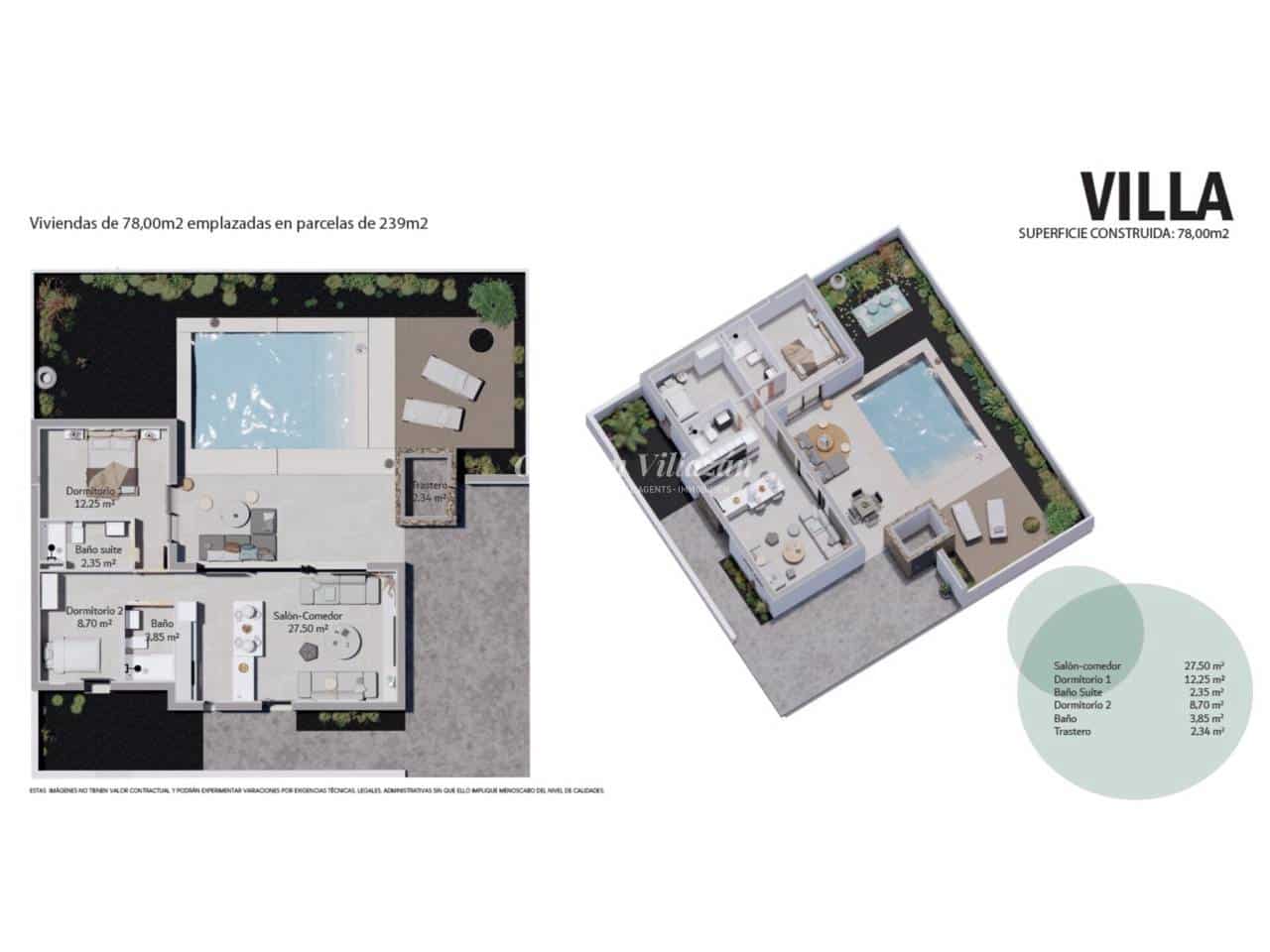 2 bedroom Villa for sale in Corralejo with pool garage - € 265,000 (Ref: 9726243)