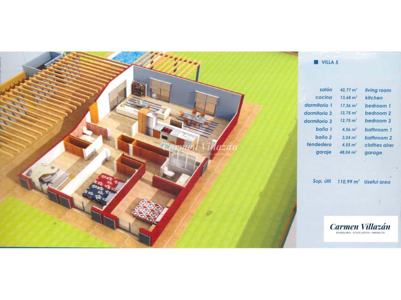 3 slaapkamer Villa te koop in Caleta de Fuste met zwembad garage - € 495.000 (Ref: 9819755)