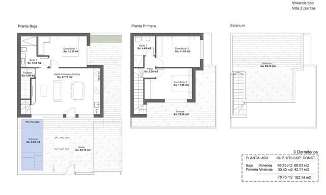 3 makuuhuone Huvila myytävänä paikassa Condado de Alhama, Alhama de Murcia mukana uima-altaan 
autotalli - 375 000 € (Ref: 10022923)