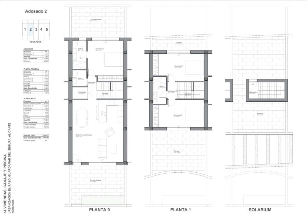 3 bedroom Townhouse for sale in Guardamar del Segura with pool garage - € 464,900 (Ref: 10027560)