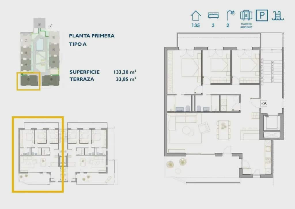 3 slaapkamer Appartement te koop in San Pedro del Pinatar met zwembad garage - € 322.900 (Ref: 10102851)