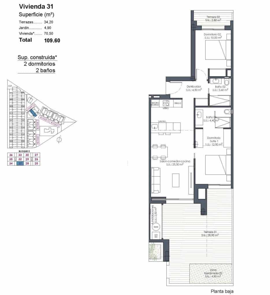 2 camera da letto Appartamento in vendita in Los Alcazares con piscina garage - 329.000 € (Rif: 10109932)