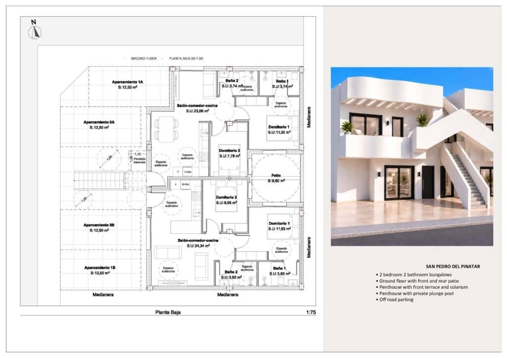 Apartamento de 2 habitaciones en Lo Pagan en venta con garaje - 279.950 € (Ref: 10109935)
