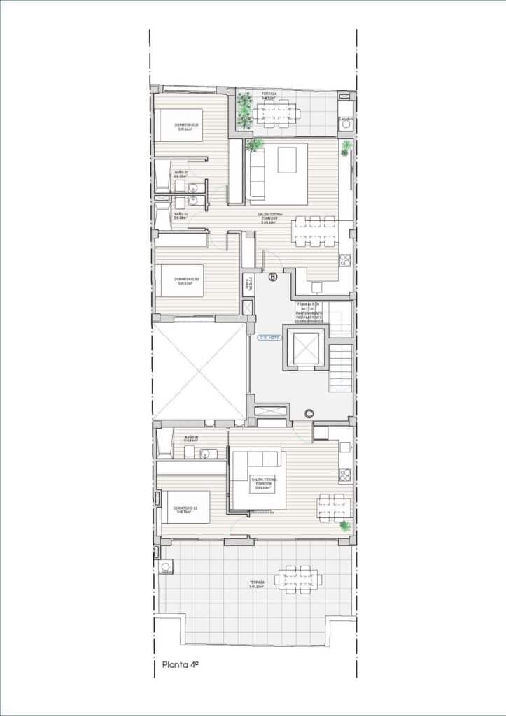 2 soveværelse Penthouse til salg i Guardamar del Segura med garage - € 555.000 (Ref: 10109936)