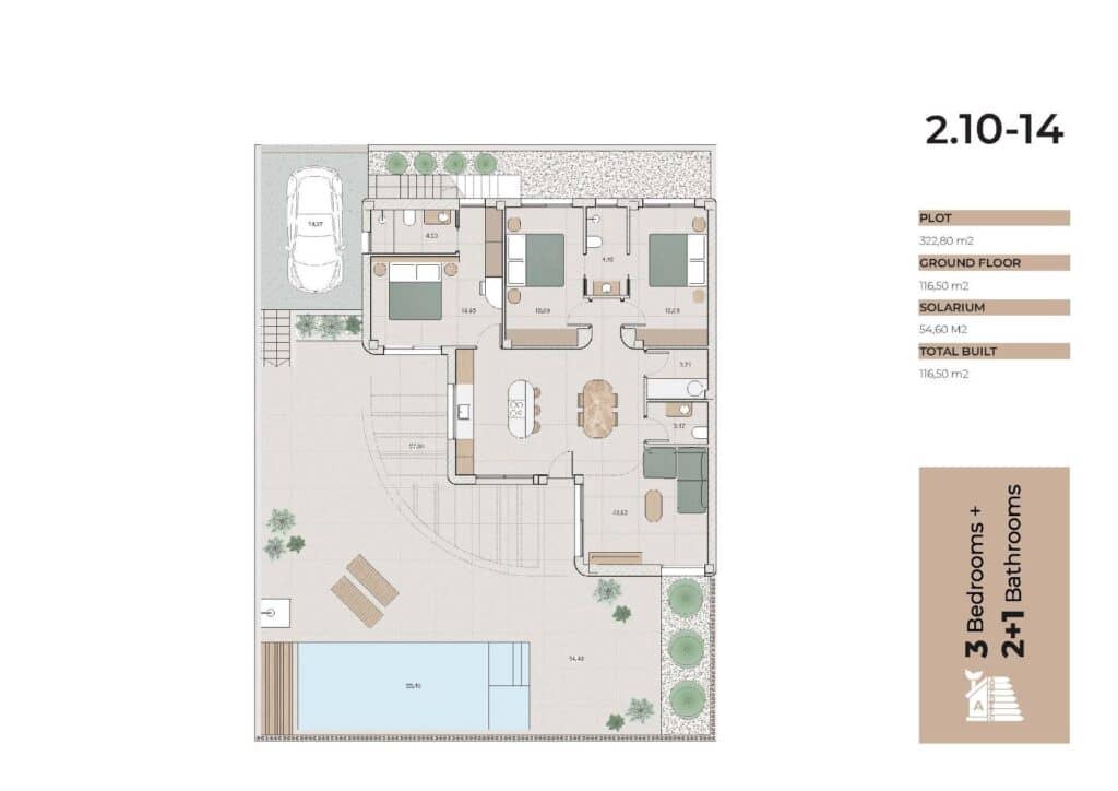 3 sovrum Villa till salu i Algorfa med pool garage - 650 000 € (Ref: 10116005)