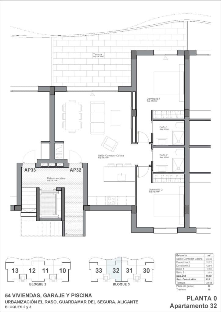 2 soveværelse Lejlighed til salg i Guardamar del Segura med swimmingpool garage - € 308.900 (Ref: 10120294)