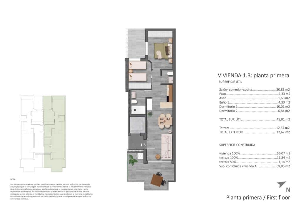 2 soverom Leilighet til salgs i Pilar de la Horadada med garasje - € 315 900 (Ref: 10159959)