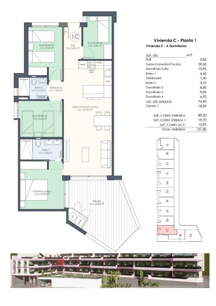 4 chambre Appartement à vendre à Benijofar avec piscine garage - 319 000 € (Ref: 10168825)