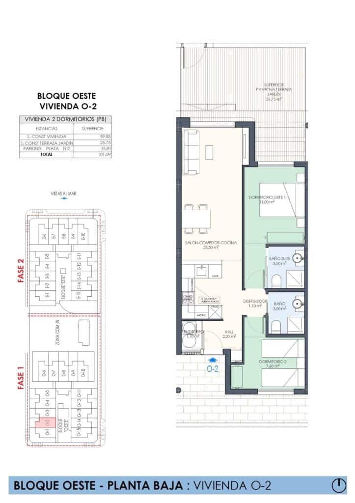 2 bedroom Apartment for sale in Pilar de la Horadada with pool garage - € 334,000 (Ref: 10168829)