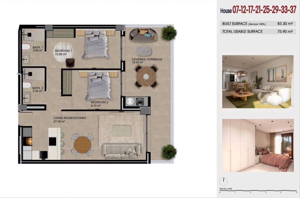 2 bedroom Apartment for sale in Guardamar del Segura with pool garage - € 275,000 (Ref: 10174153)