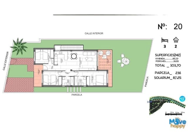 3 sovrum Villa till salu i Algorfa med pool garage - 445 000 € (Ref: 8021515)