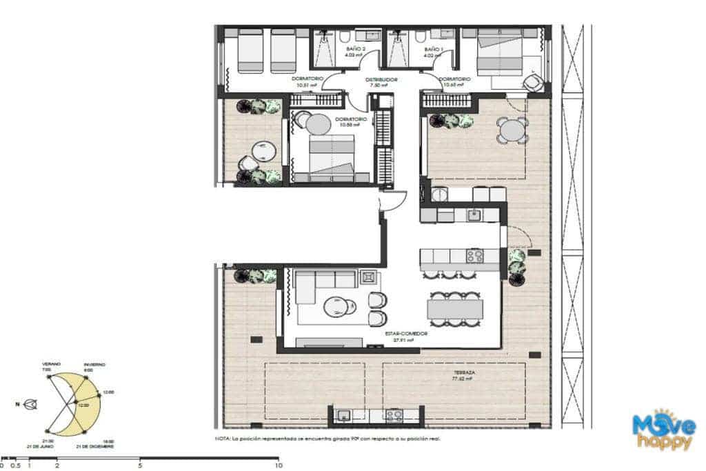 3 soveværelse Penthouse til salg i Torre-Pacheco med swimmingpool garage - € 529.000 (Ref: 8021516)