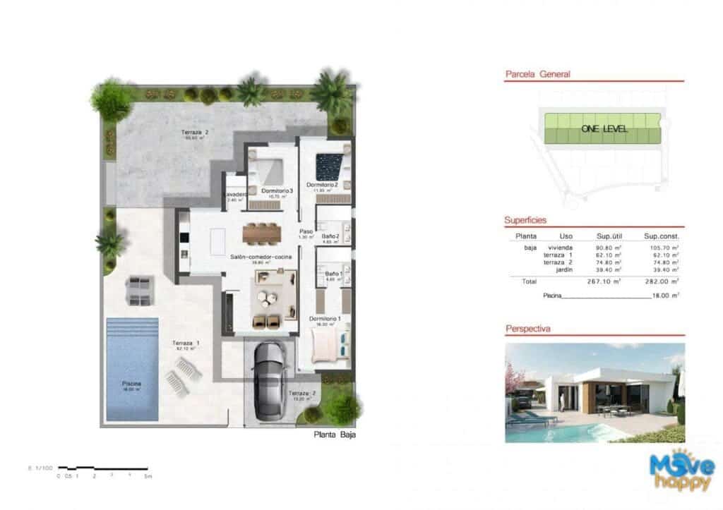 3 soveværelse Villa til salg i Banos y Mendigo med swimmingpool garage - € 389.900 (Ref: 8021786)