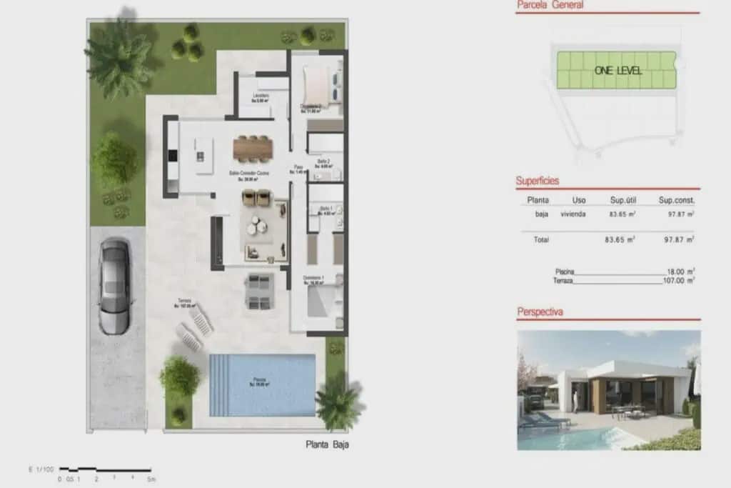 3 soveværelse Villa til salg i Banos y Mendigo med garage - € 389.900 (Ref: 8022056)