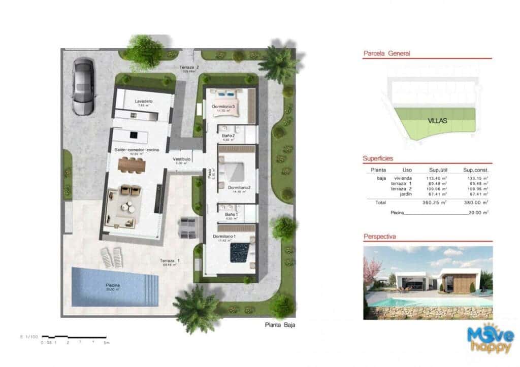 3 soverom Villa til salgs i Banos y Mendigo med svømmebasseng garasje - € 529 900 (Ref: 8022061)