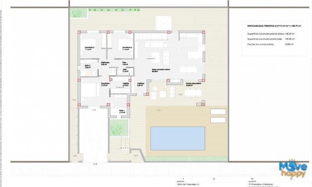 3 soveværelse Villa til salg i Los Balcones - Los Altos, Torrevieja med swimmingpool garage - € 750.000 (Ref: 8022167)