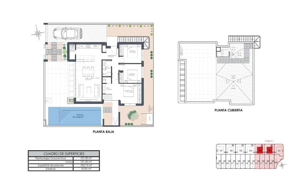 3 bedroom Villa for sale in Los Alcazares with pool garage - € 499,900 (Ref: 8207997)