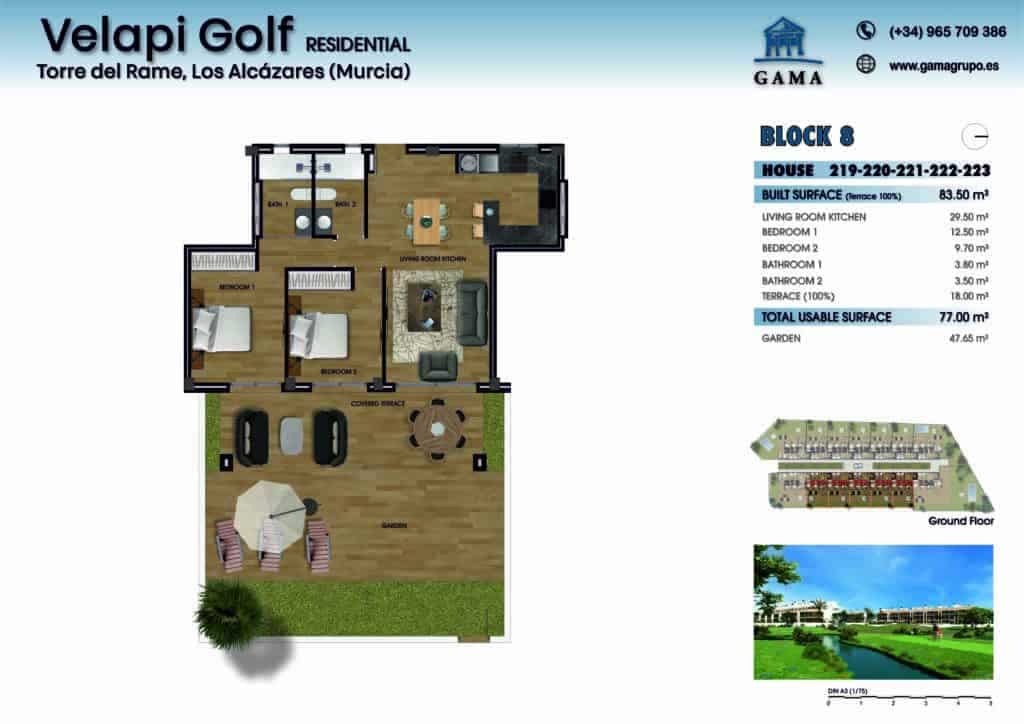 2 makuuhuone Huoneisto myytävänä paikassa Los Alcazares mukana uima-altaan 
autotalli - 270 000 € (Ref: 8318859)