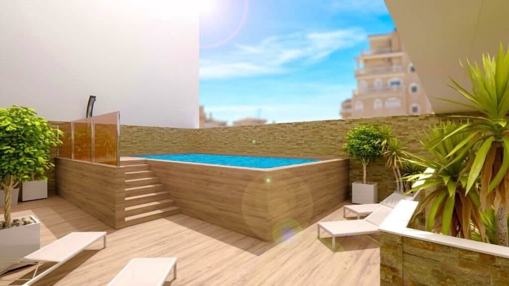 3 soveværelse Penthouse til salg i Torrevieja med swimmingpool garage - € 599.000 (Ref: 8426833)