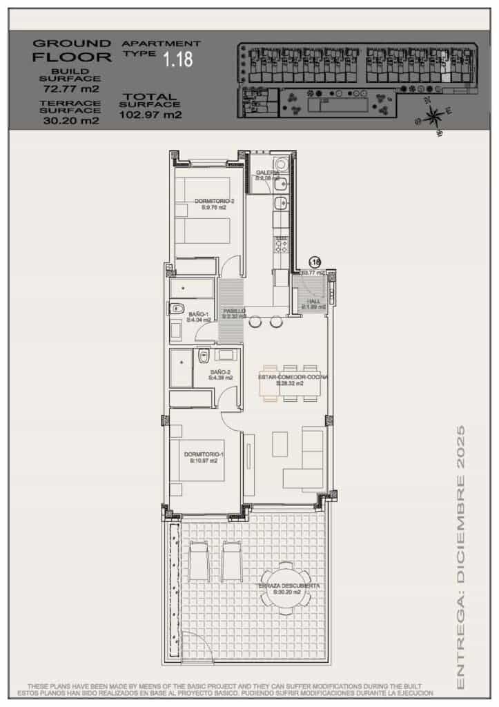 2 soveværelse Penthouse til salg i Torrevieja med swimmingpool garage - € 275.900 (Ref: 8640220)