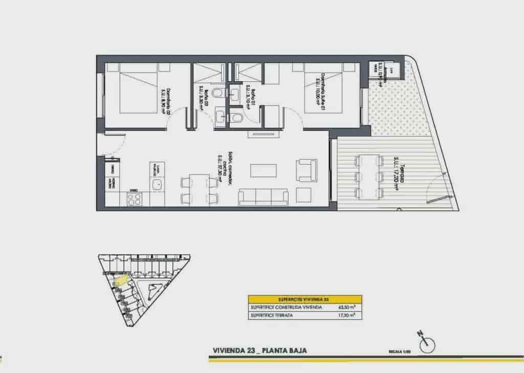 2 soveværelse Lejlighed til salg i San Fulgencio med swimmingpool garage - € 224.900 (Ref: 8917644)