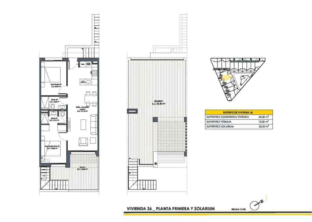 2 soveværelse Lejlighed til salg i San Fulgencio med swimmingpool garage - € 239.900 (Ref: 8931855)