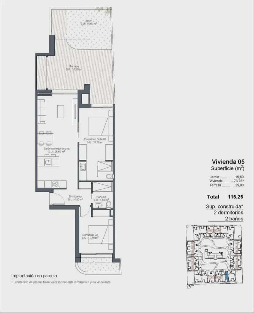 2 soveværelse Lejlighed til salg i Ciudad Quesada med swimmingpool garage - € 303.000 (Ref: 8948473)