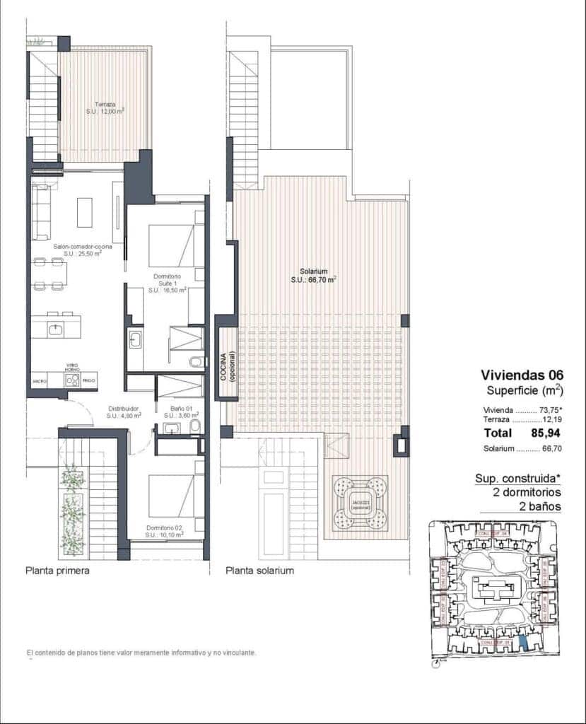 2 soveværelse Penthouse til salg i Ciudad Quesada med swimmingpool garage - € 324.000 (Ref: 8948475)