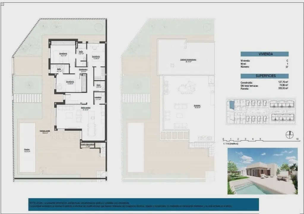 3 slaapkamer Villa te koop in Los Alcazares met zwembad garage - € 599.000 (Ref: 8948484)