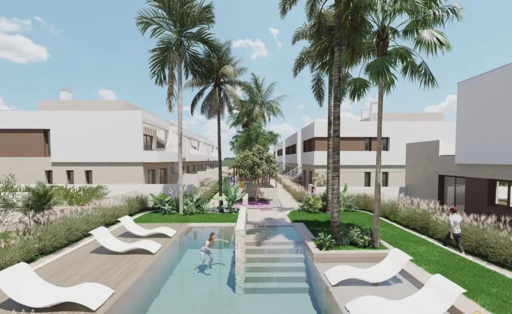 3 soveværelse Lejlighed til salg i Los Alcazares med swimmingpool garage - € 320.000 (Ref: 8950055)