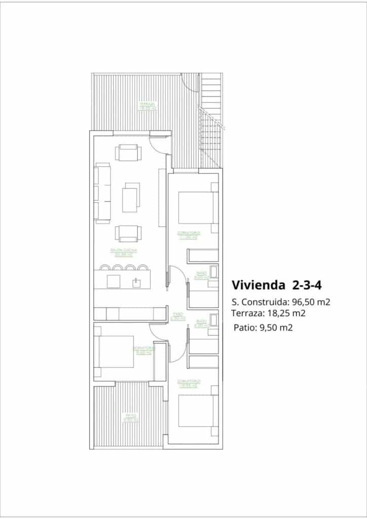 3 sypialnia Apartament na sprzedaż w Lo Pagan z basenem garażem - 269 900 € (Ref: 8959932)