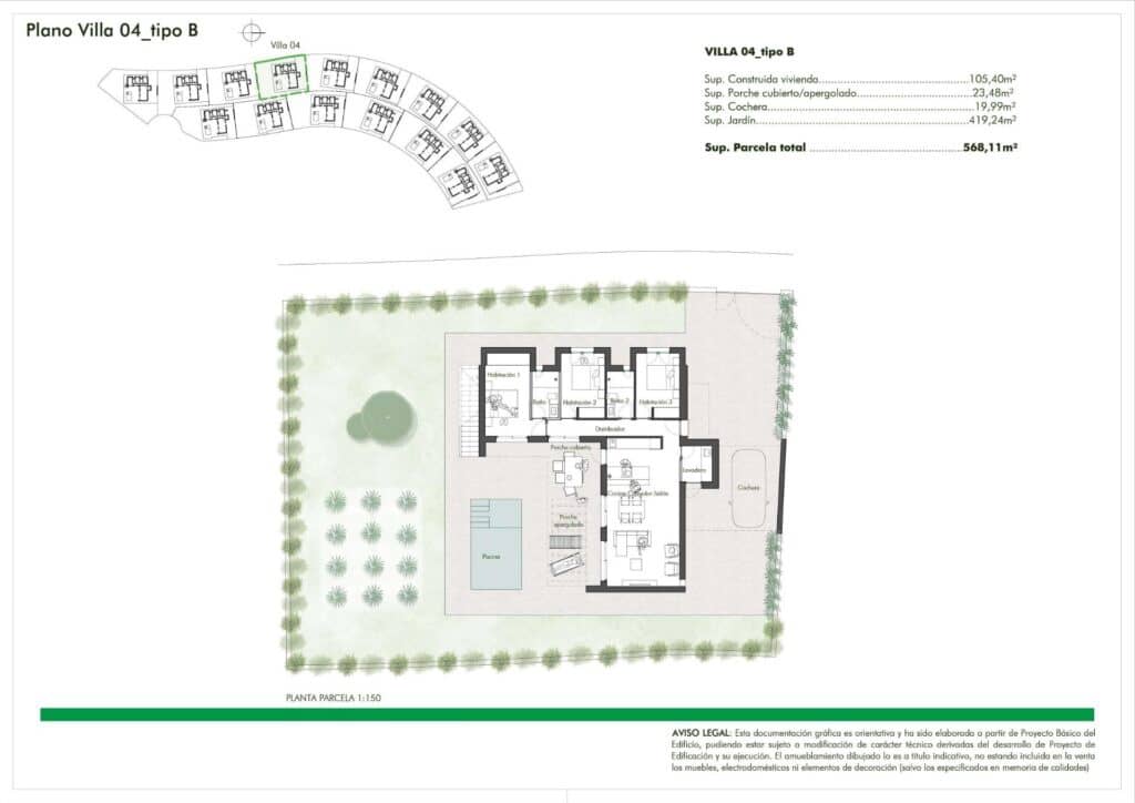 3 soveværelse Villa til salg i Fuente Alamo de Murcia med swimmingpool garage - € 344.900 (Ref: 8967951)