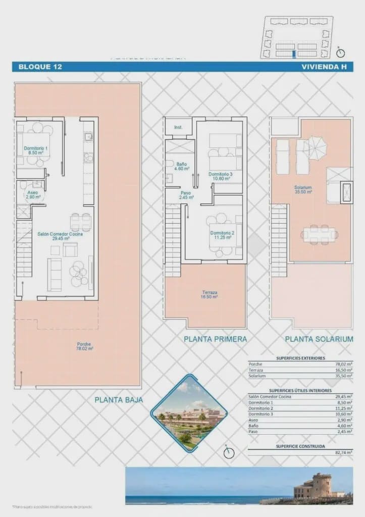 3 sovrum Lägenhet till salu i Pilar de la Horadada med pool garage - 349 900 € (Ref: 8969903)