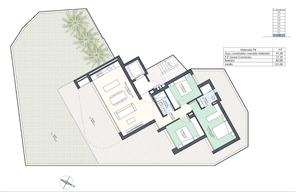 3 soveværelse Lejlighed til salg i Guardamar del Segura med swimmingpool garage - € 386.000 (Ref: 8977839)