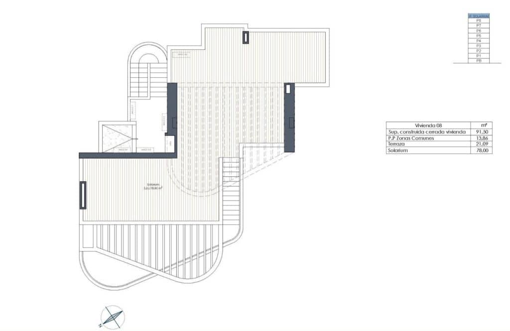 3 soveværelse Penthouse til salg i Guardamar del Segura med swimmingpool garage - € 640.000 (Ref: 8977840)