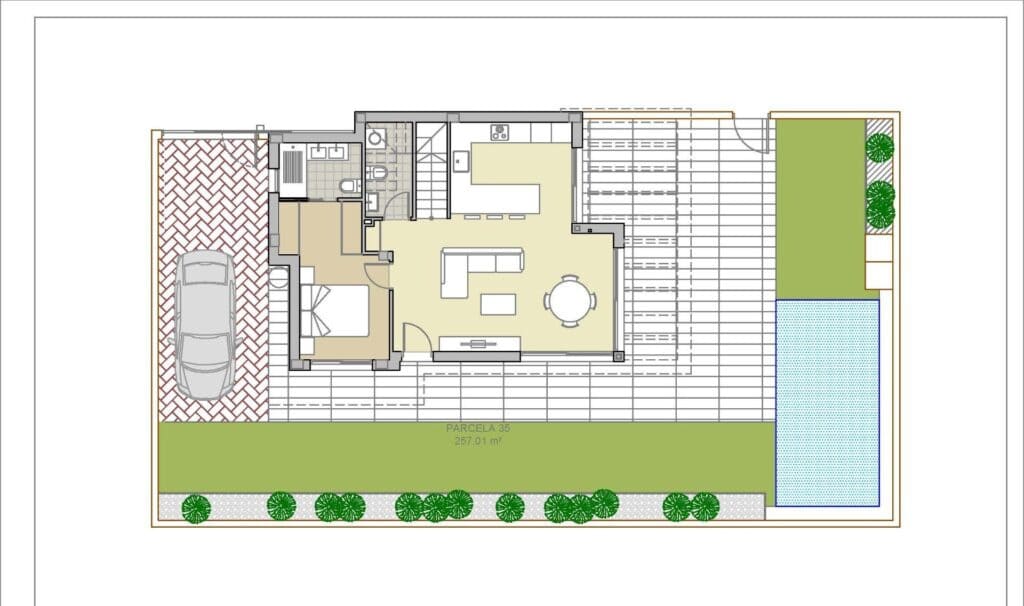 3 sypialnia Willa na sprzedaż w Los Montesinos z basenem garażem - 423 900 € (Ref: 9002890)