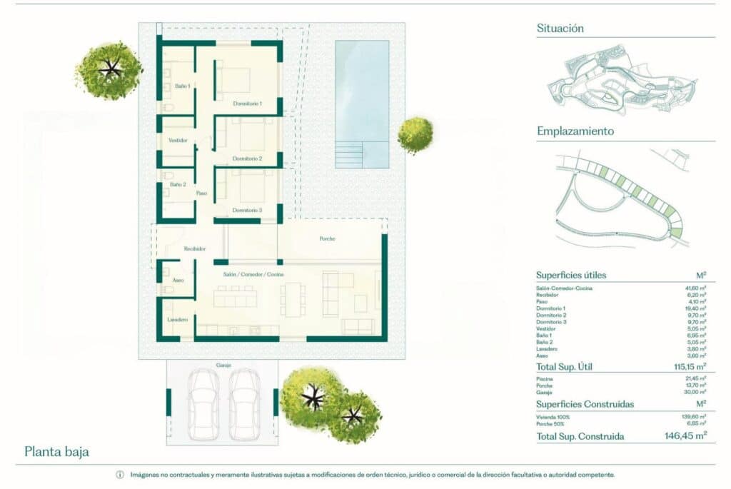 3 soveværelse Villa til salg i Hacienda del Alamo med swimmingpool garage - € 476.960 (Ref: 9047569)