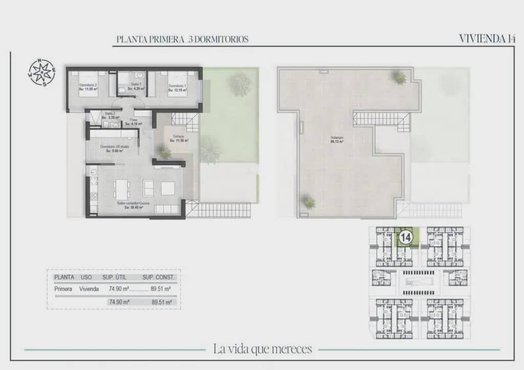 3 sypialnia Apartament na sprzedaż w Condado de Alhama z basenem garażem - 287 000 € (Ref: 9188001)