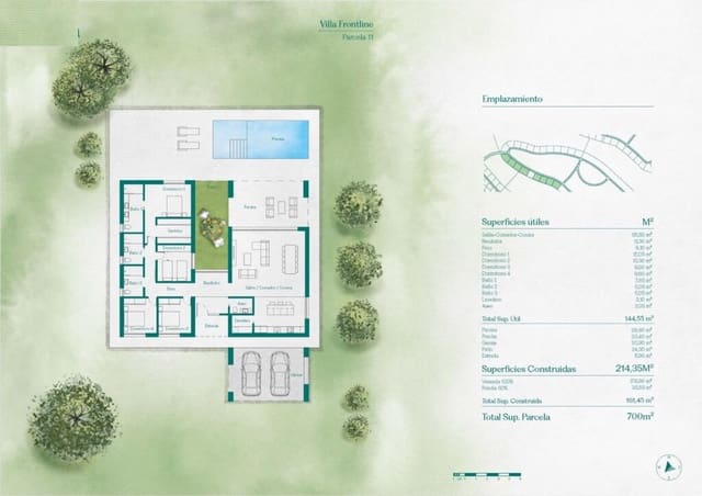 4 bedroom Villa for sale in Hacienda del Alamo, Fuente Alamo de Murcia with pool garage - € 552,000 (Ref: 9190832)