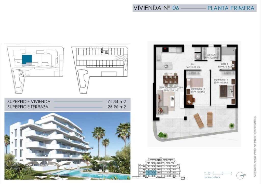 2 soveværelse Lejlighed til salg i Pilar de la Horadada med swimmingpool garage - € 365.000 (Ref: 9212513)